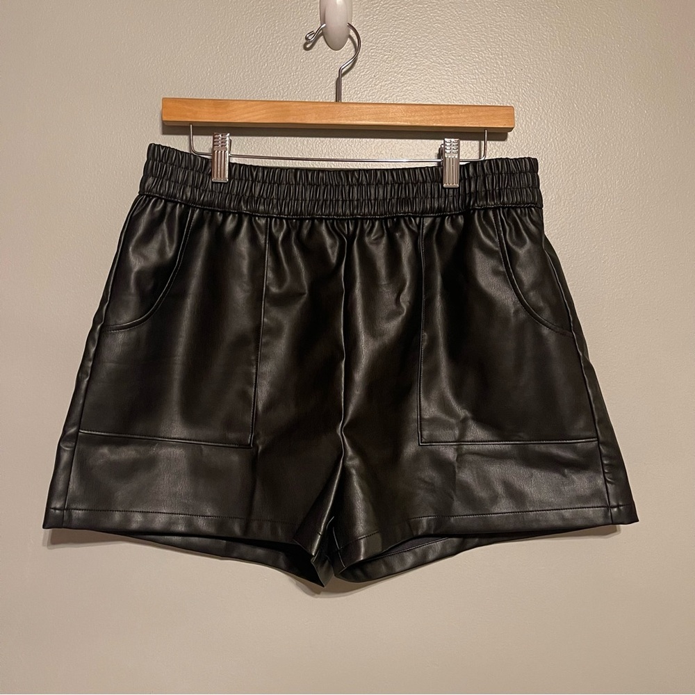 NWT Altar’d State Leather Shorts in Black